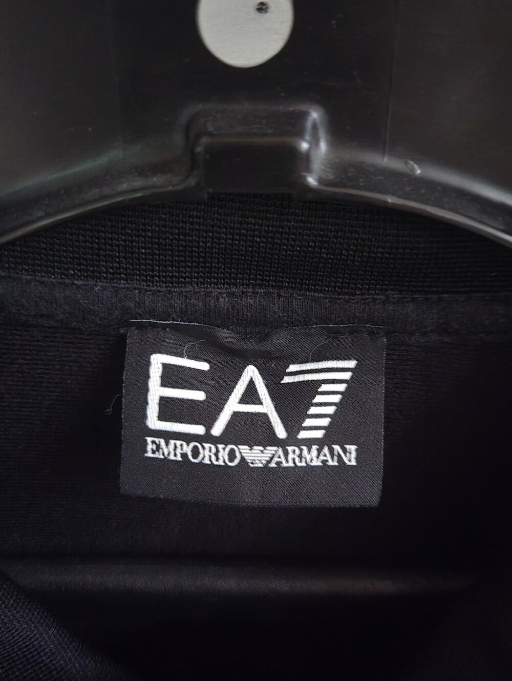 Emporio Armani EA7 Black Zip-Up Bomber Jacket - Picture 3 of 4